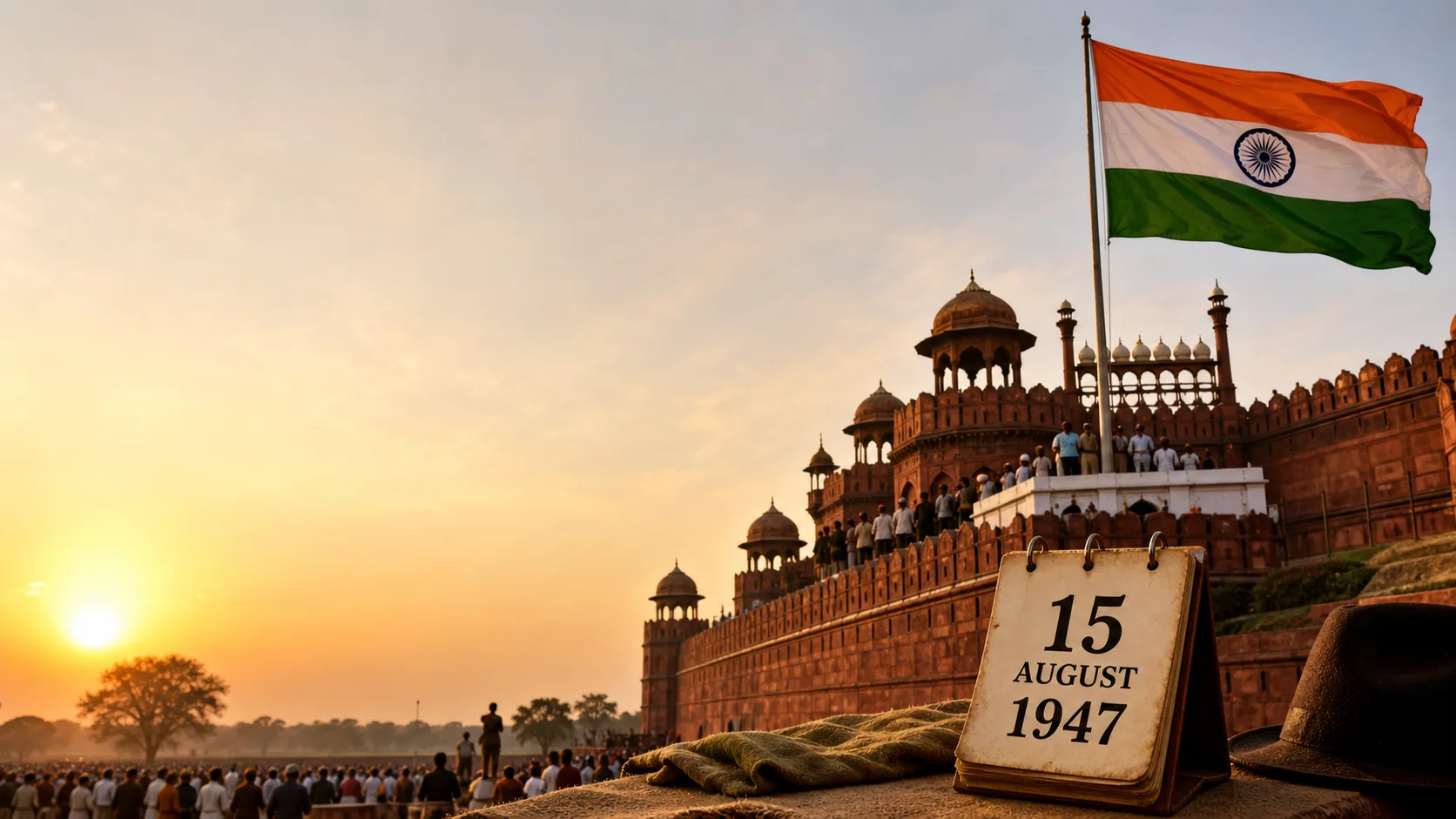 সংস্কৃতি কি 15 अगस्त 1947 भारत की आजादी का इतिहास - लाल किला और तिरंगा