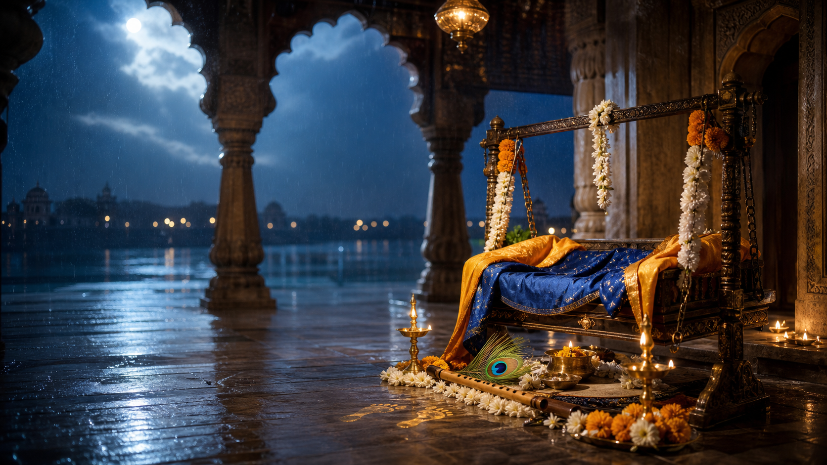 जन्माष्टमी व्रत कथा 2026: संपूर्ण कथा, पूजा विधि और पारण नियम जन्माष्टमी व्रत कथा 2026 - श्रीकृष्ण जन्म की प्रतीकात्मक झांकी