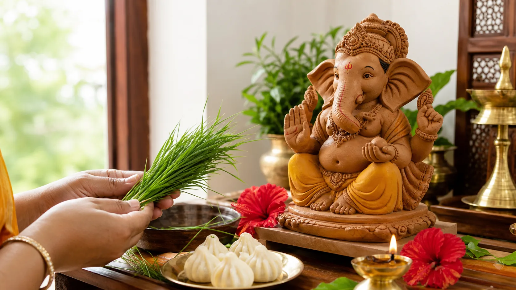गणेश जी को दूर्वा क्यों चढ़ाई जाती है? 21 दूर्वा की विधि, मंत्र और नियम गणेश जी को दूर्वा क्यों चढ़ाई जाती है - 21 दूर्वा चढ़ाने की विधि