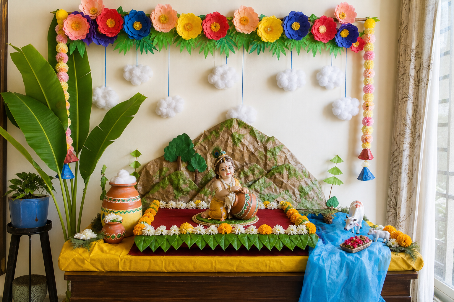 जन्माष्टमी की झांकी कैसे सजाएं? 21 बेहद सुंदर Decoration Ideas 2026 कम बजट में जन्माष्टमी की झांकी सजावट