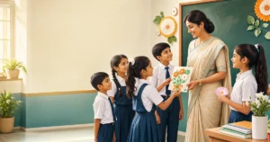 शिक्षक दिवस पर 10 लाइन