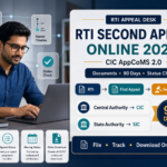 RTI Second Appeal Online 2026: CIC AppCoMS 2.0 पर Appeal कैसे File करें, Documents और Status कैसे Check करें RTI Second Appeal Online 2026: CIC AppCoMS 2.0 पर Appeal कैसे File करें, Documents और Status कैसे Check करें