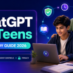 ChatGPT for Teens कैसे Use करें—Study Mode, Parental Controls, Study Hours, Privacy और Safety Guide 2026 ChatGPT for Teens कैसे Use करें—Study Mode, Parental Controls, Study Hours, Privacy और Safety Guide 2026