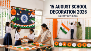 15 August School Decoration Ideas 2026 के 30 Easy DIY Ideas