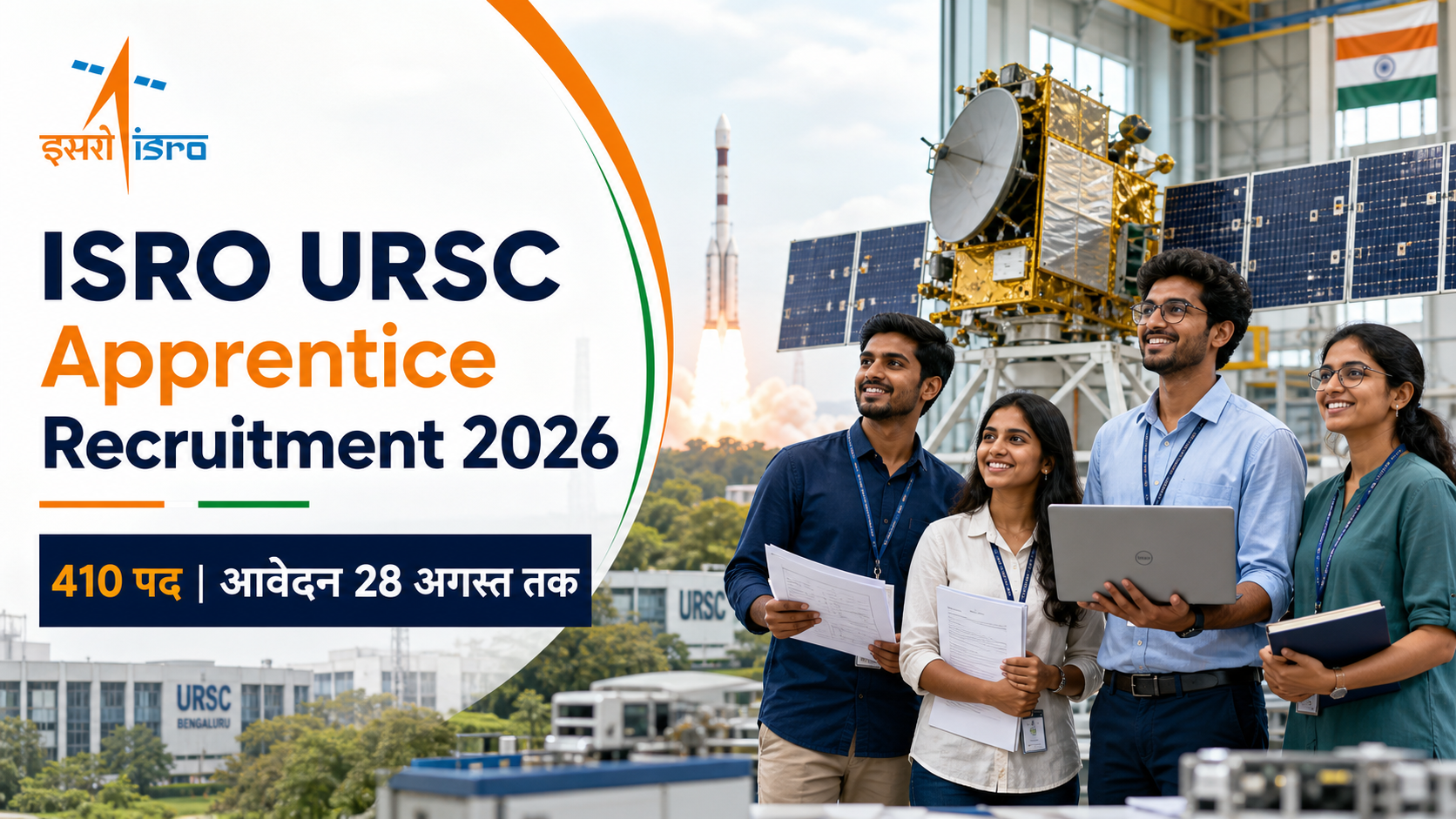 অসমৰ লোকবিশ্বাস ISRO Apprentice Recruitment 2026, ISRO URSC Apprentice 2026 और ISRO Apprentice Vacancy 2026 Apply Online