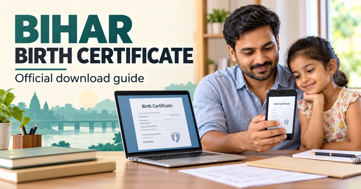 অসমীয়া নাৰীৰ সাজপাৰ চাদৰ birth certificate download bihar guide with a parent viewing a generic digital certificate