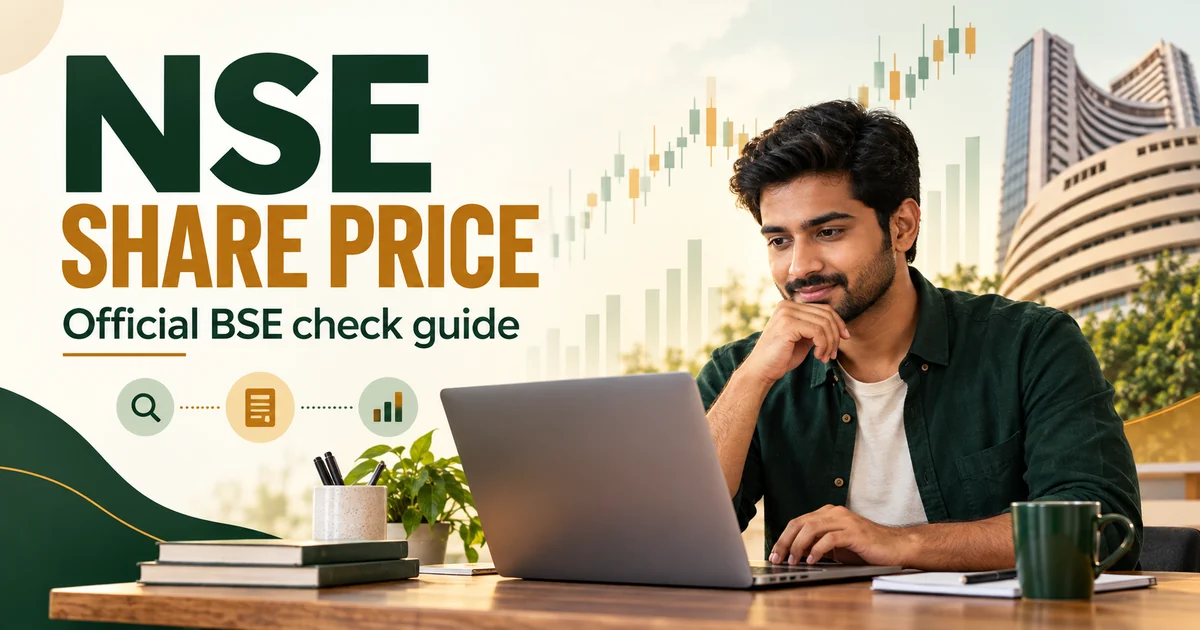 অসমীয়া নাৰীৰ সাজপাৰ চাদৰ nse share price guide showing an investor checking the official BSE company quote without fabricated values
